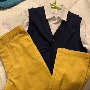 Boys Youth size 12 3 piece outfit dress shirt, vest and pants
